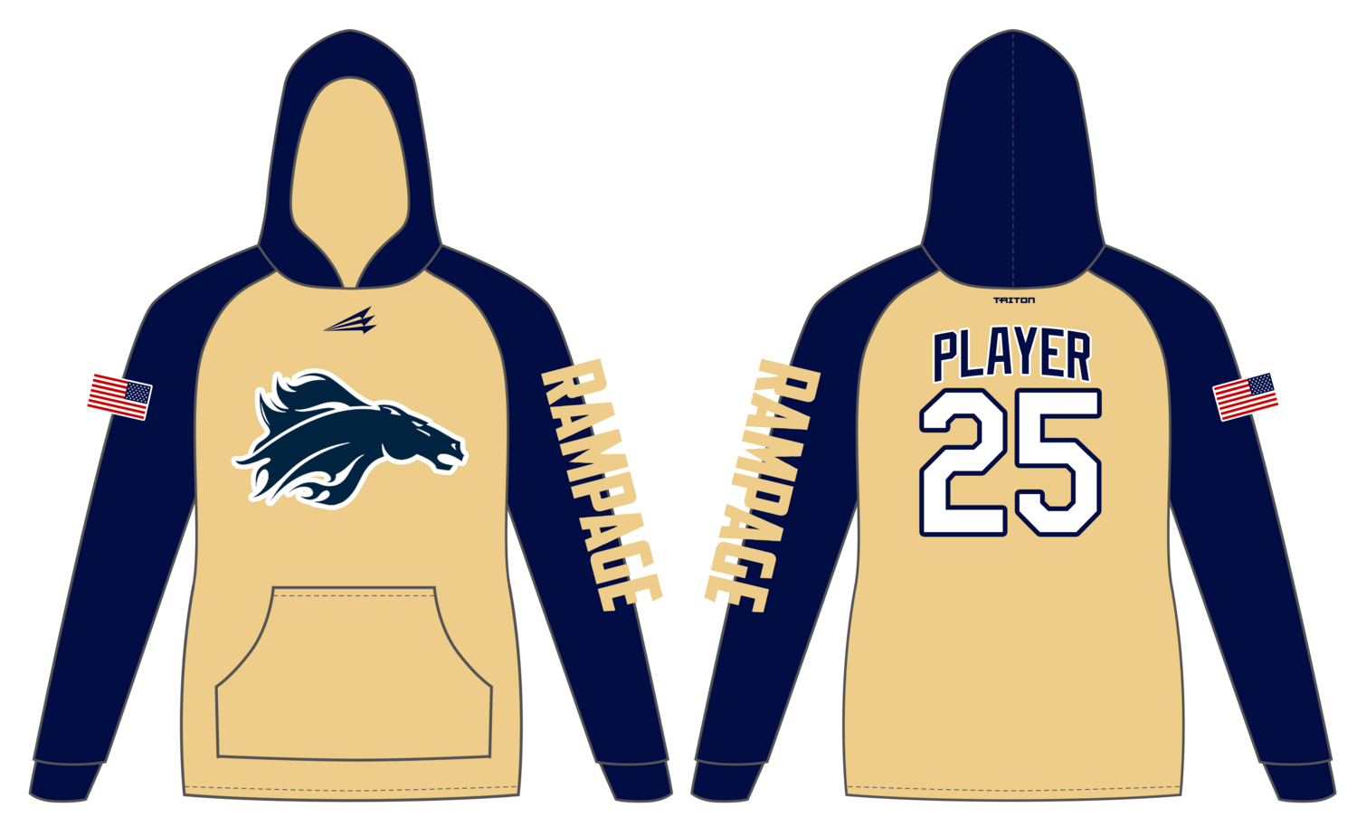 Bolingbrook RampageCustom Vulcan Hoodie #VHX