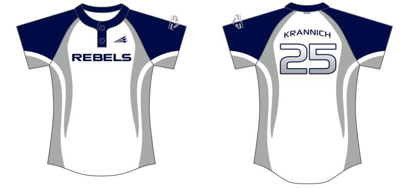 Rebel Fastpitch Custom NanoDri Softball Jersey #J6b