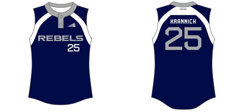 Rebel Fastpitch Custom NanoDri Softball Jersey #J7c