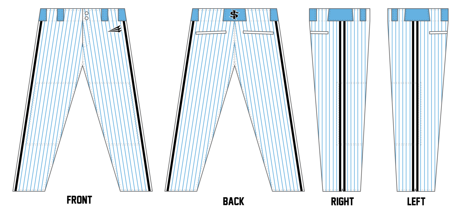 Jr Sycamores Custom Long Relaxed Baseball Pant #BP2