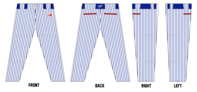 Oklahoma Blue Jays Custom Athletic Cut Baseball Pants #BP5C
