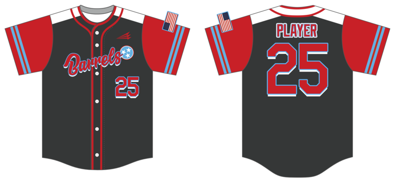 Tennessee Barrels Custom NanoDri Baseball Jersey #J3F