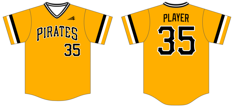 Pirates Custom HexaFlex Baseball Jersey #J2
