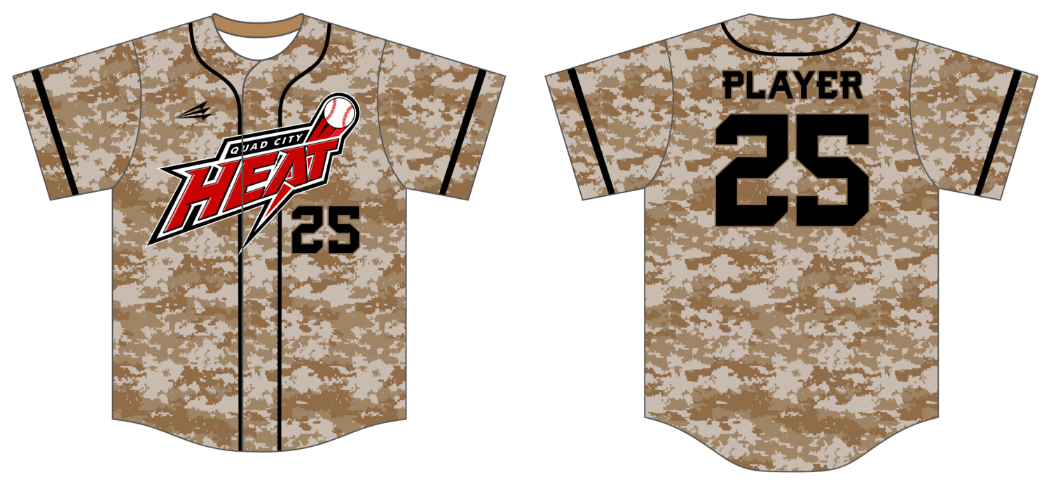 Quad City Heat Custom HexaFlex Baseball Jersey #J9