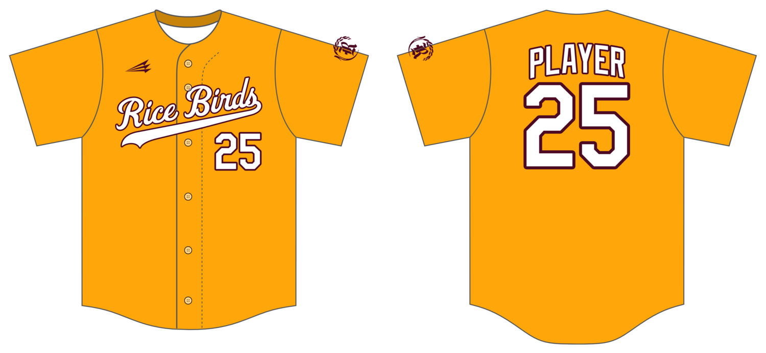 Rice Birds Custom NanoDri Baseball Jersey #J18