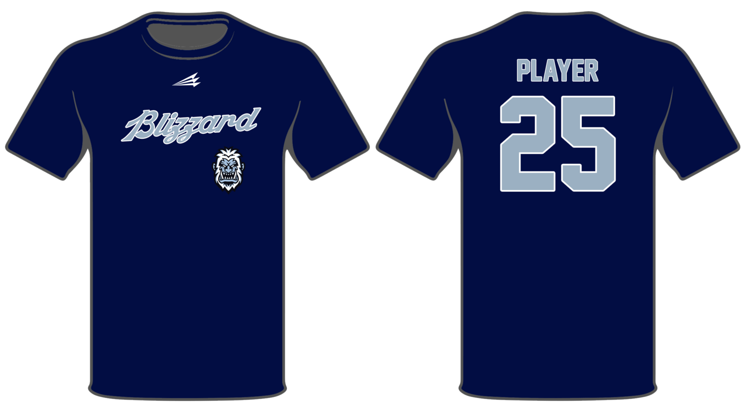 Blizzard Baseball Club Custom HyperTee #HT1B