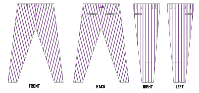 Cascade Rockies Custom Athletic Baseball Pant #BP1A