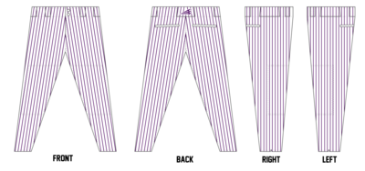 Cascade Rockies Custom Athletic Baseball Pant #BP1A