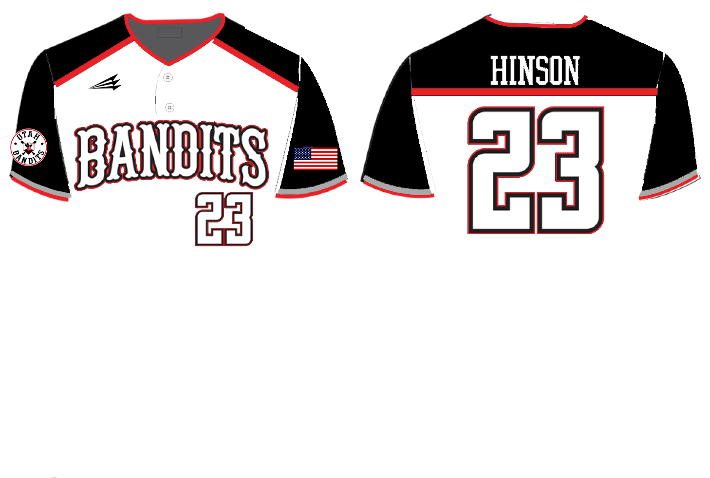 Utah Bandits Custom HexaFlex Baseball Jersey #J7B