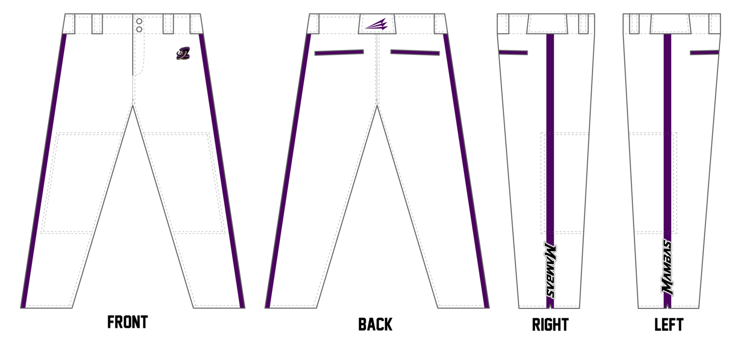 Midwest Mambas Custom Athletic Cut Baseball Pants #BP2B