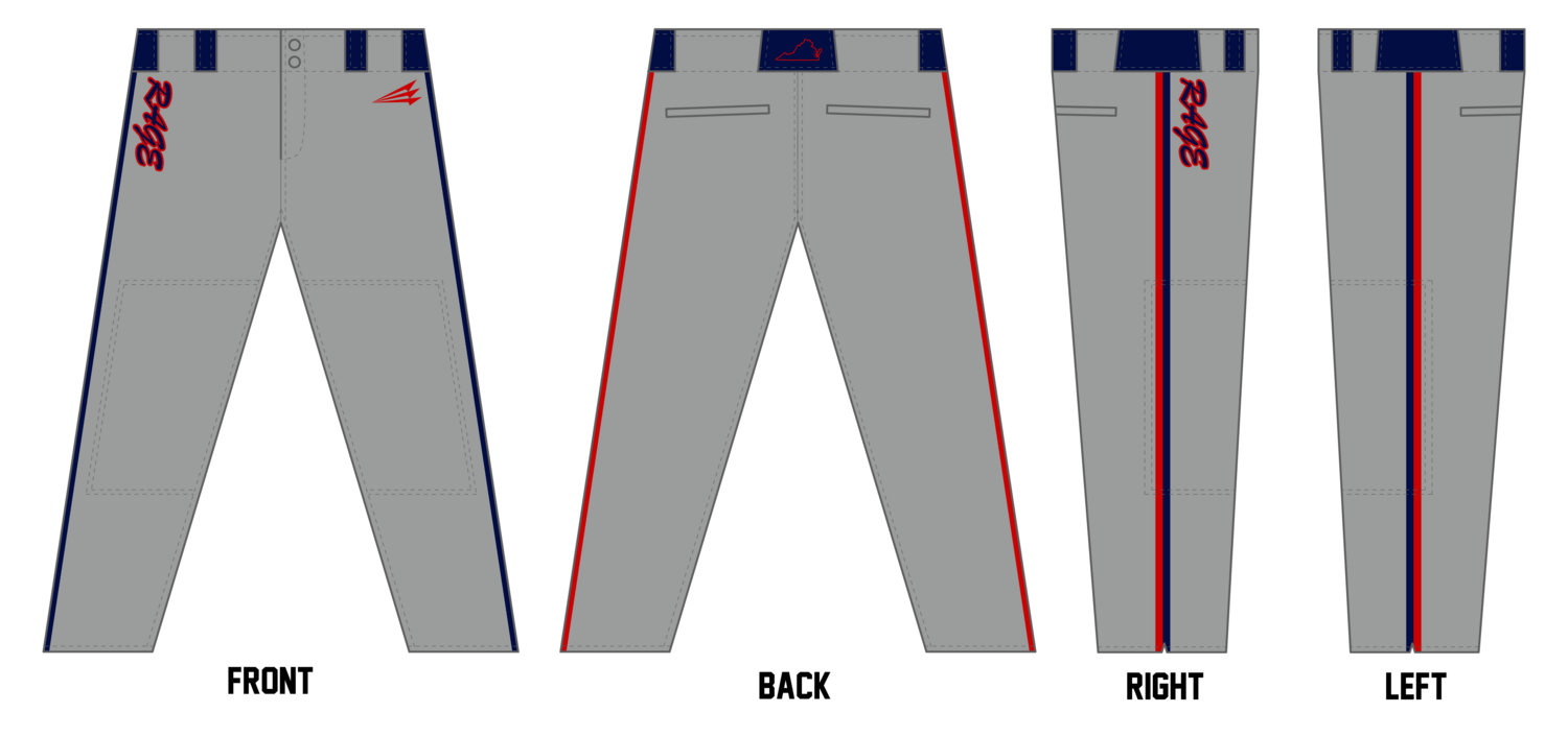 WT Rage Custom Athletic Baseball Pant #BP6L