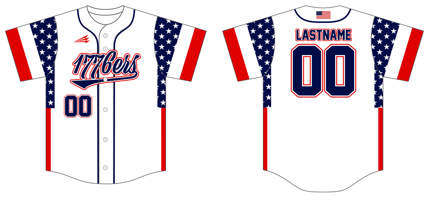 1776ers Custom NanoDri Baseball Jersey #J2D