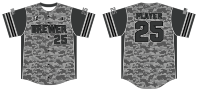 Brewer Baseball Custom HexaFlex Baseball Jersey #J24B