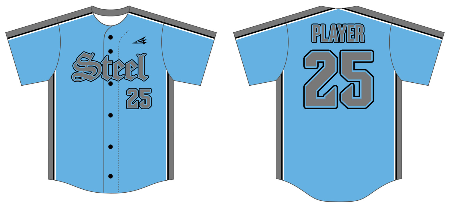 Steel Custom NanoDri Baseball Jersey #J8D