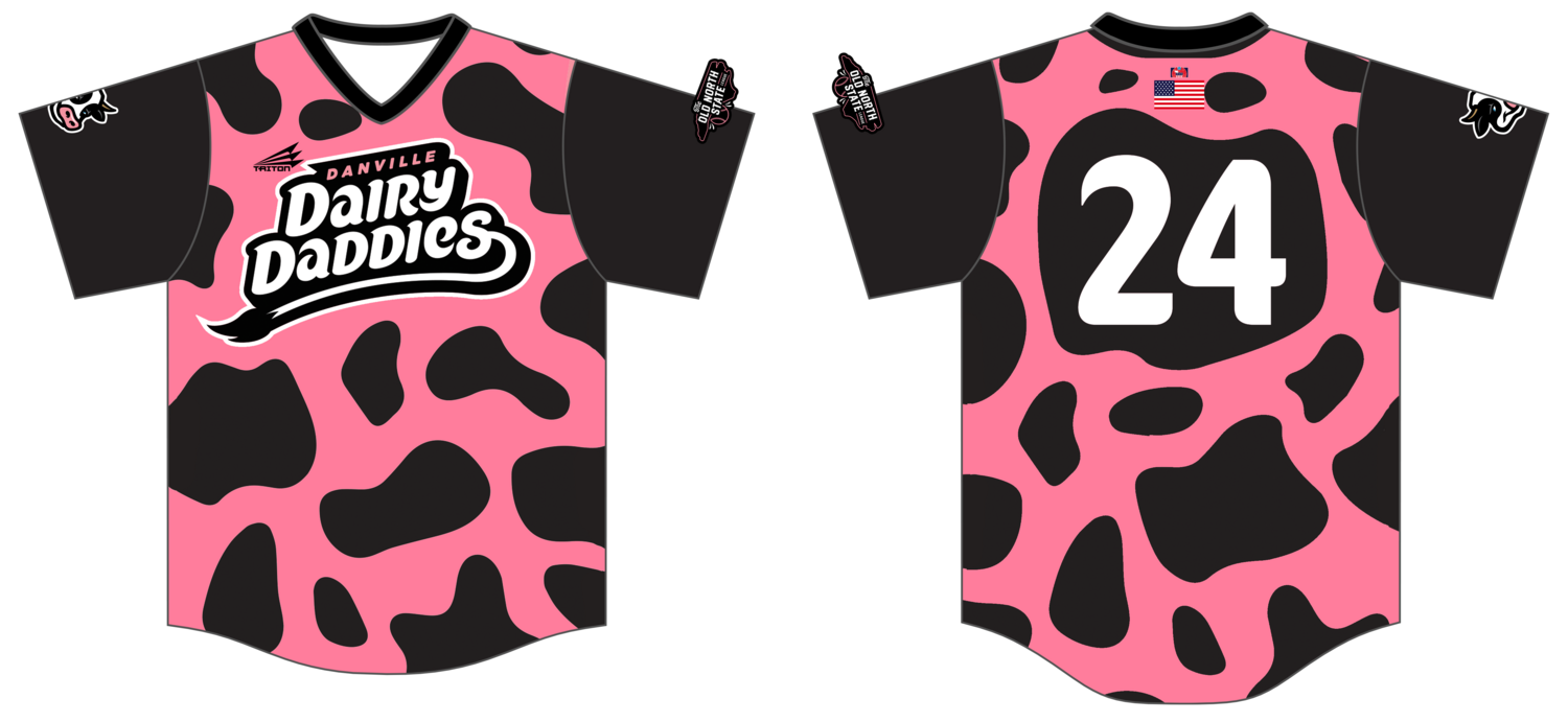 Danville Dairy Daddies Custom NanoDri Baseball Jersey #J2