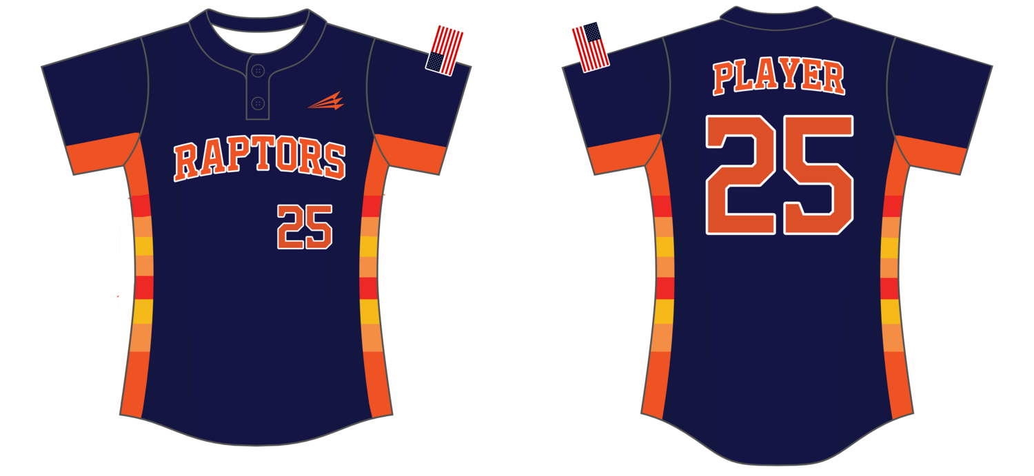 Nebraska Raptors Custom HexaFlex Softball Jersey #J3B