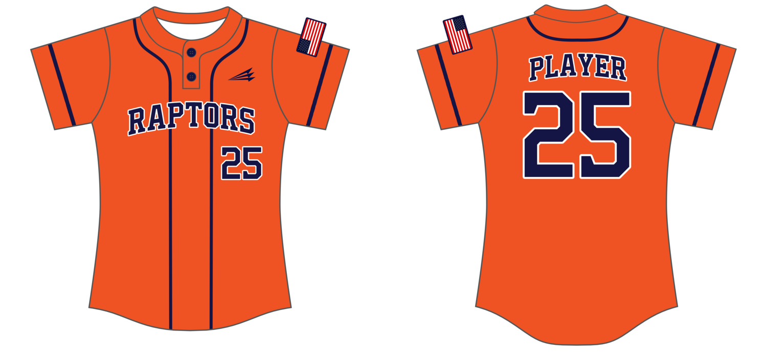 Nebraska Raptors Custom HexaFlex Softball Jersey #J2B