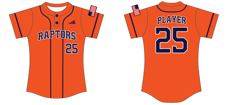 Nebraska Raptors Custom HexaFlex Softball Jersey #J2B