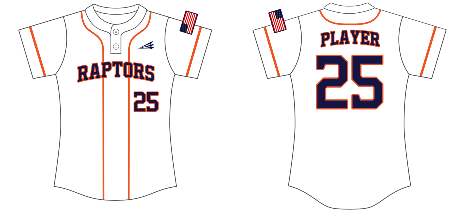 Nebraska Raptors Custom HexaFlex Softball Jersey #J1B