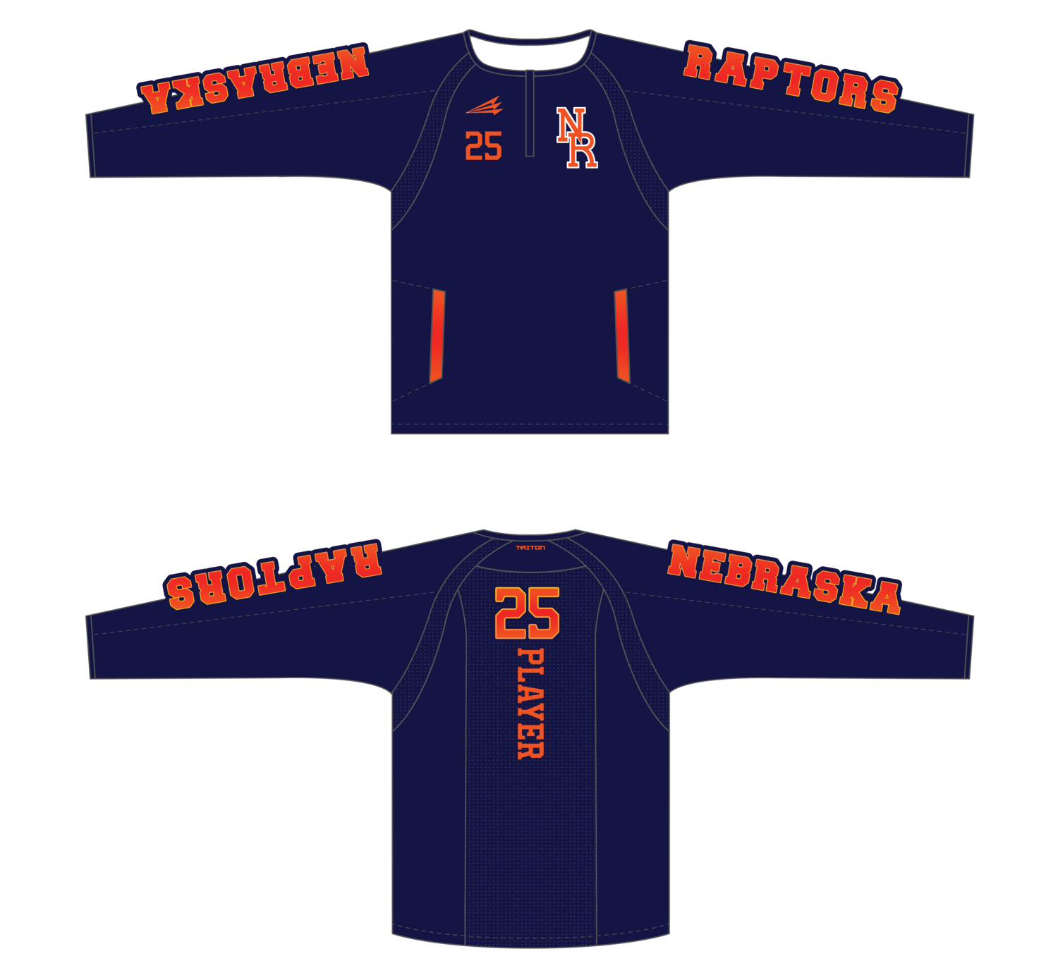 Nebraska Raptors Custom Cage Jacket #CC2B