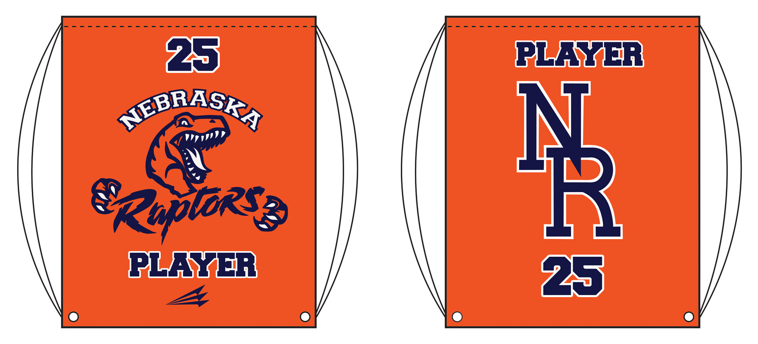 Nebraska Raptors Custom Drawstring Bag #DB3