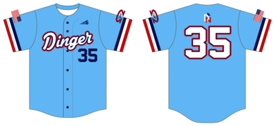 Dinger Nation Custom HexaFlex Baseball Jersey #J10
