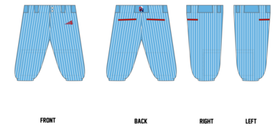 Dinger Nation Custom Knicker Baseball Pants #BP13B