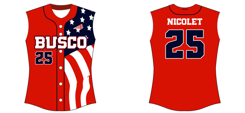 Busco Freedom Custom HexaFlex Softball Jersey #J4