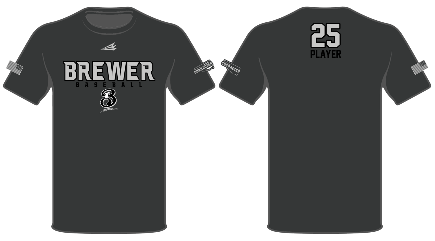 Brewer Baseball Custom HyperTee #HT4