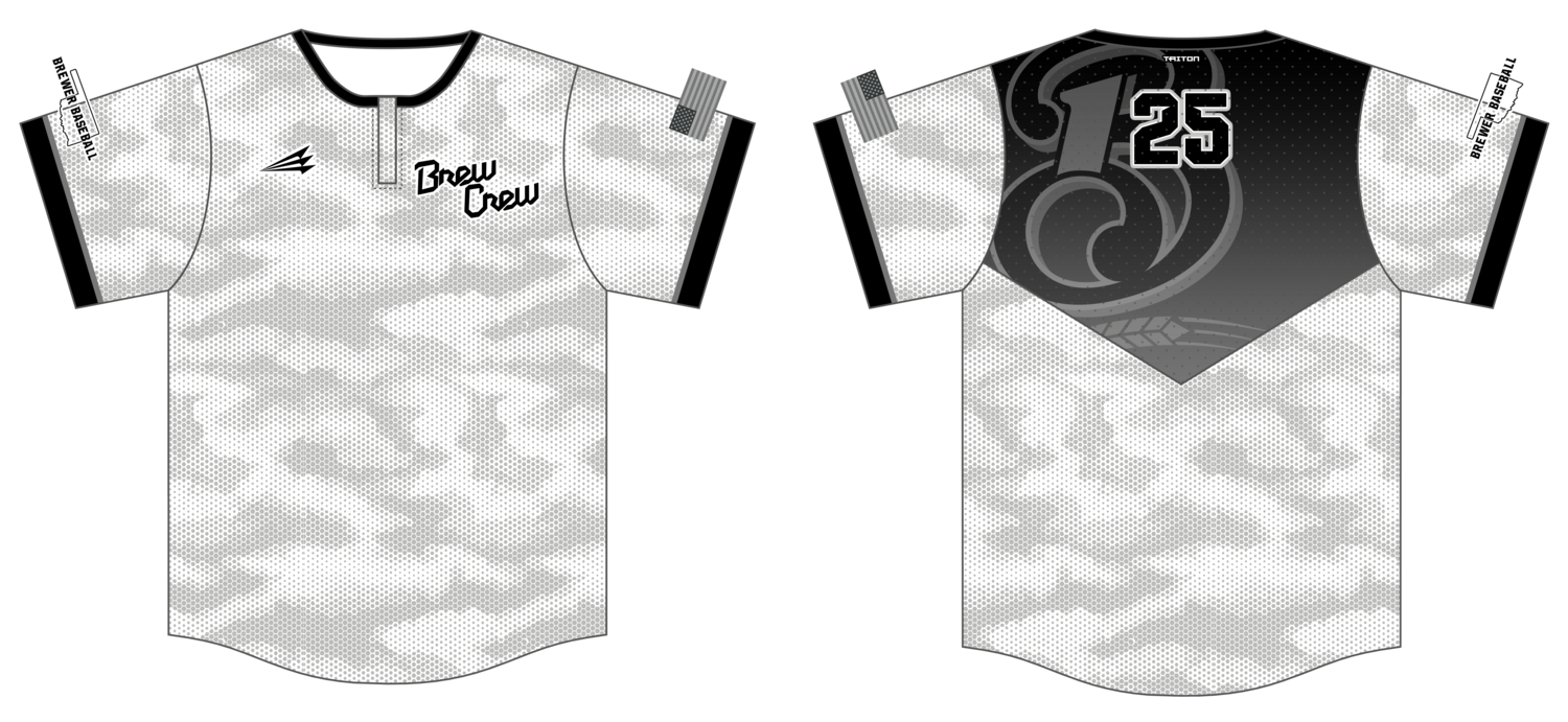 Brewer Baseball Custom Flywheel Pullover #FLY3