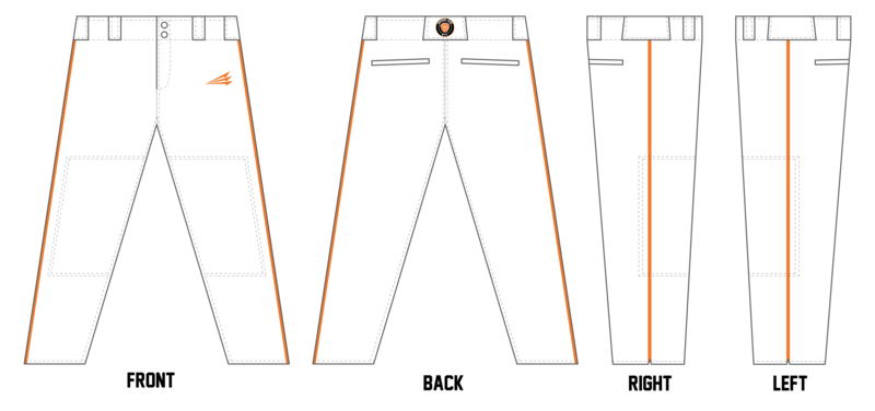Mission Baseball Custom Athletic Cut Baseball Pants #BP4D