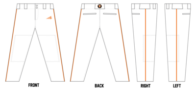 Mission Baseball Custom Athletic Cut Baseball Pants #BP4D