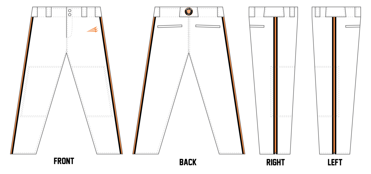 Mission Baseball Custom Athletic Cut Baseball Pants #BP3D