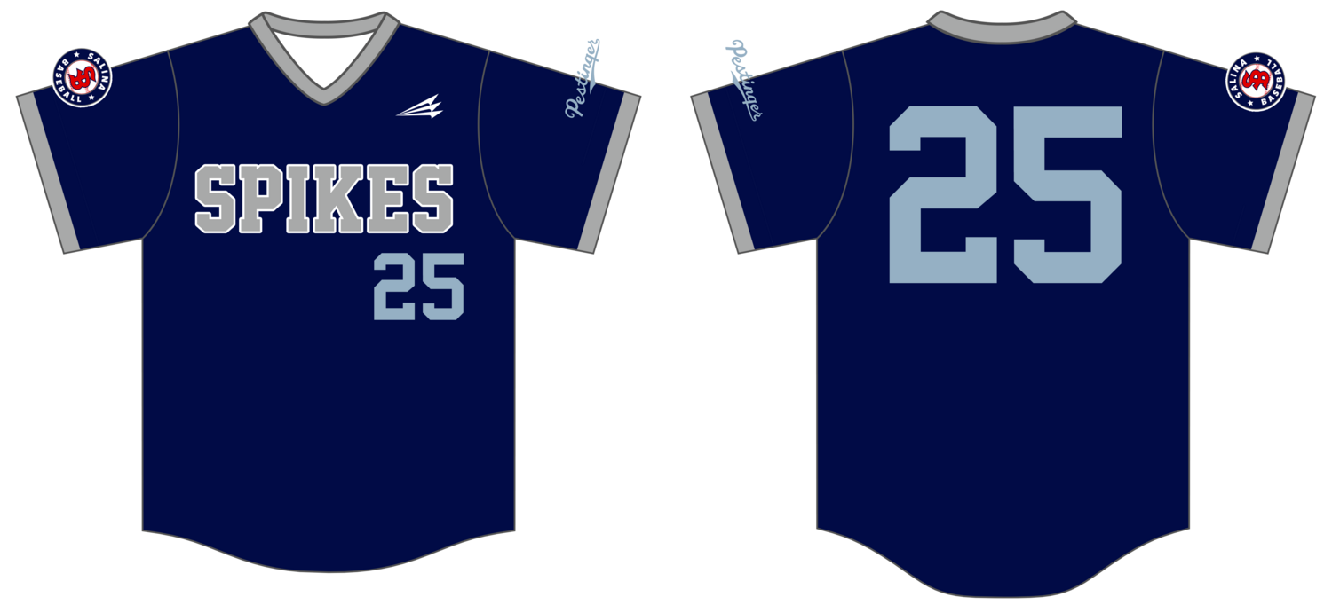 Salina Spikes Custom HexaFlex Baseball Jersey #J47g