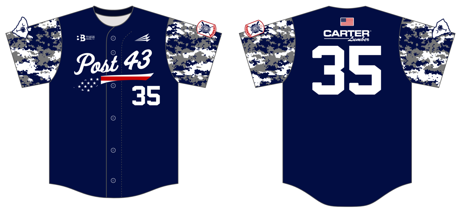 Fort Mill Post 43 American Legion Custom HexaFlex Baseball Jersey #J6