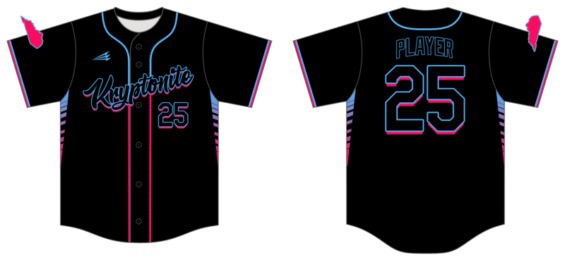 KC Kryptonite Custom HexaFlex Baseball Jersey #J5B