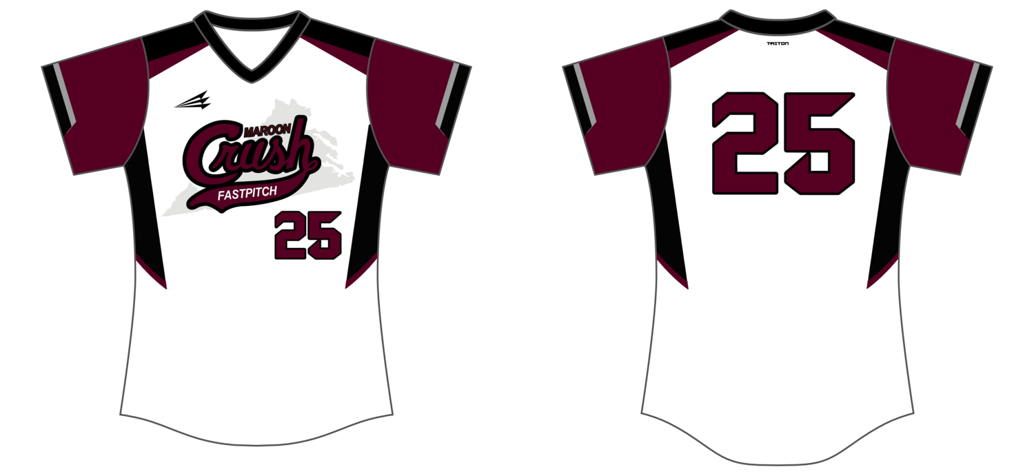Maroon Crush Custom HexaFlex Softball Jersey #J15