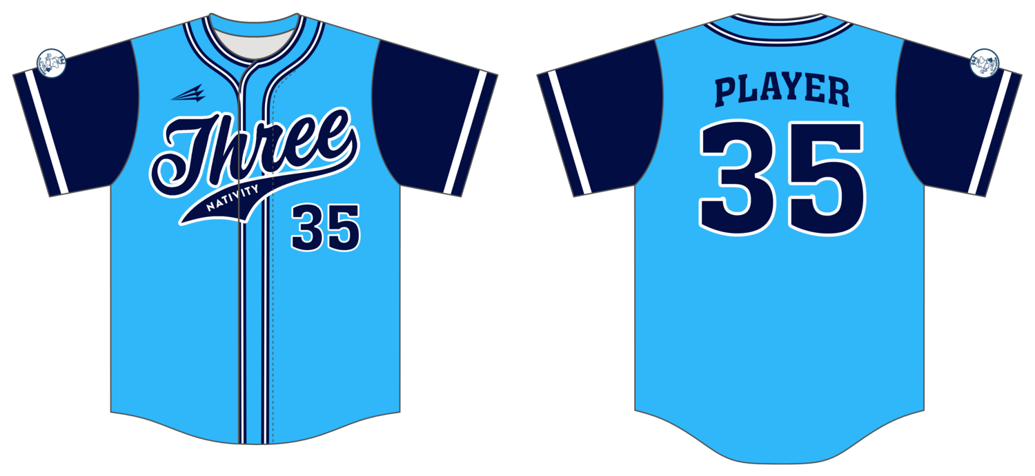 Nativity Three Custom NanoDri Baseball Jersey #J1B