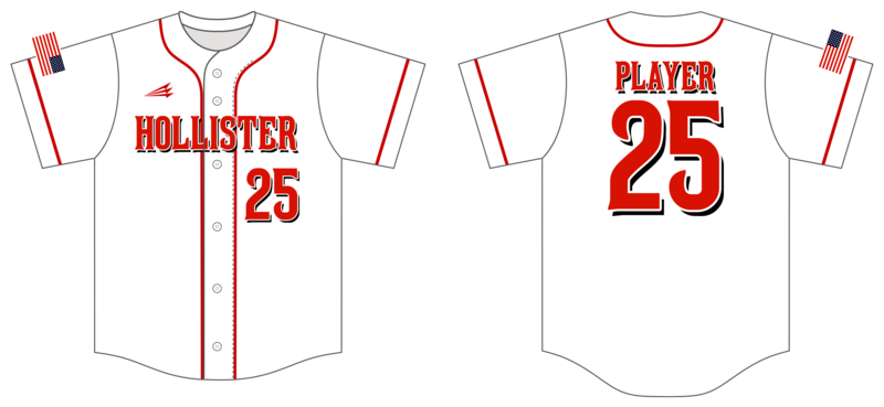 Hollister Headhunters Custom NanoDri Baseball Jersey #J3C