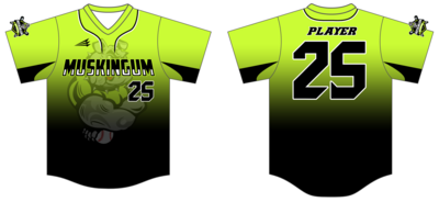Muskingum County Underdogs Custom *NEON* HexaFlex Baseball Jersey #J2B