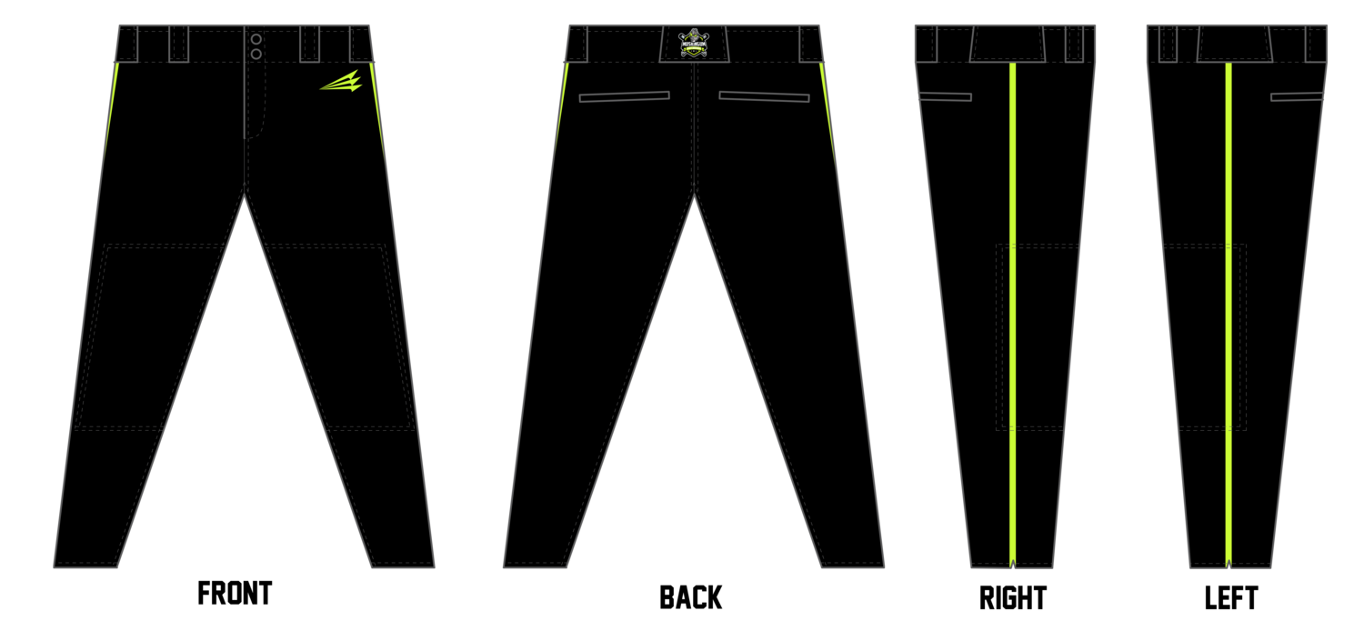 Muskingum County Underdogs Custom *NEON* ProFit Baseball Pant #BP2B