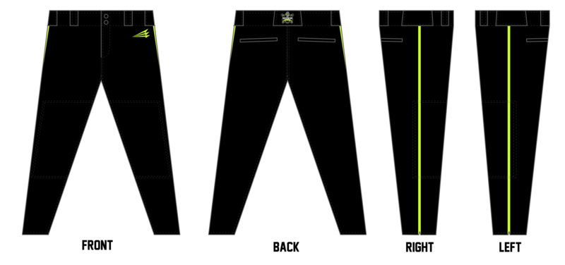 Muskingum County Underdogs Custom *NEON* ProFit Baseball Pant #BP2B