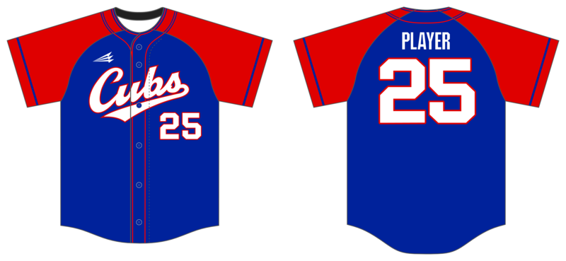 Willamette Valley Cubs Custom NanoDri Baseball Jersey #J4C