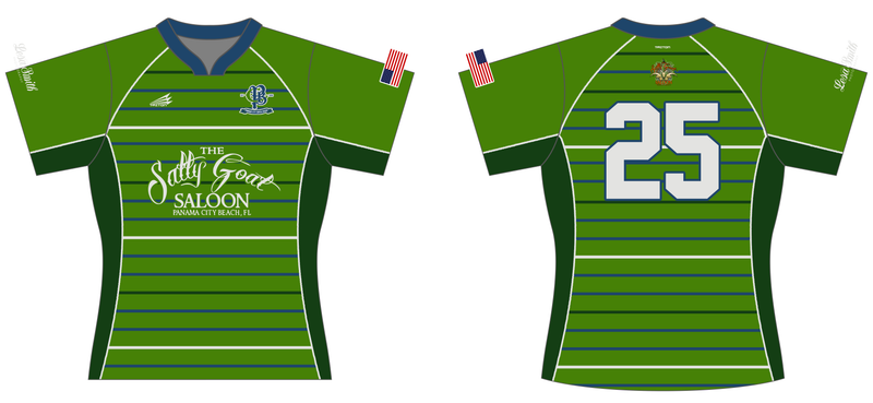 Panama City Beach Hurricanes Custom Wishbone QuadFlex Rugby Jersey #J2d