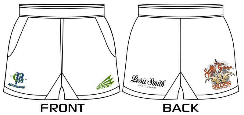 Panama City Beach Hurricanes Custom DriFlex Rugby Shorts #RS1c