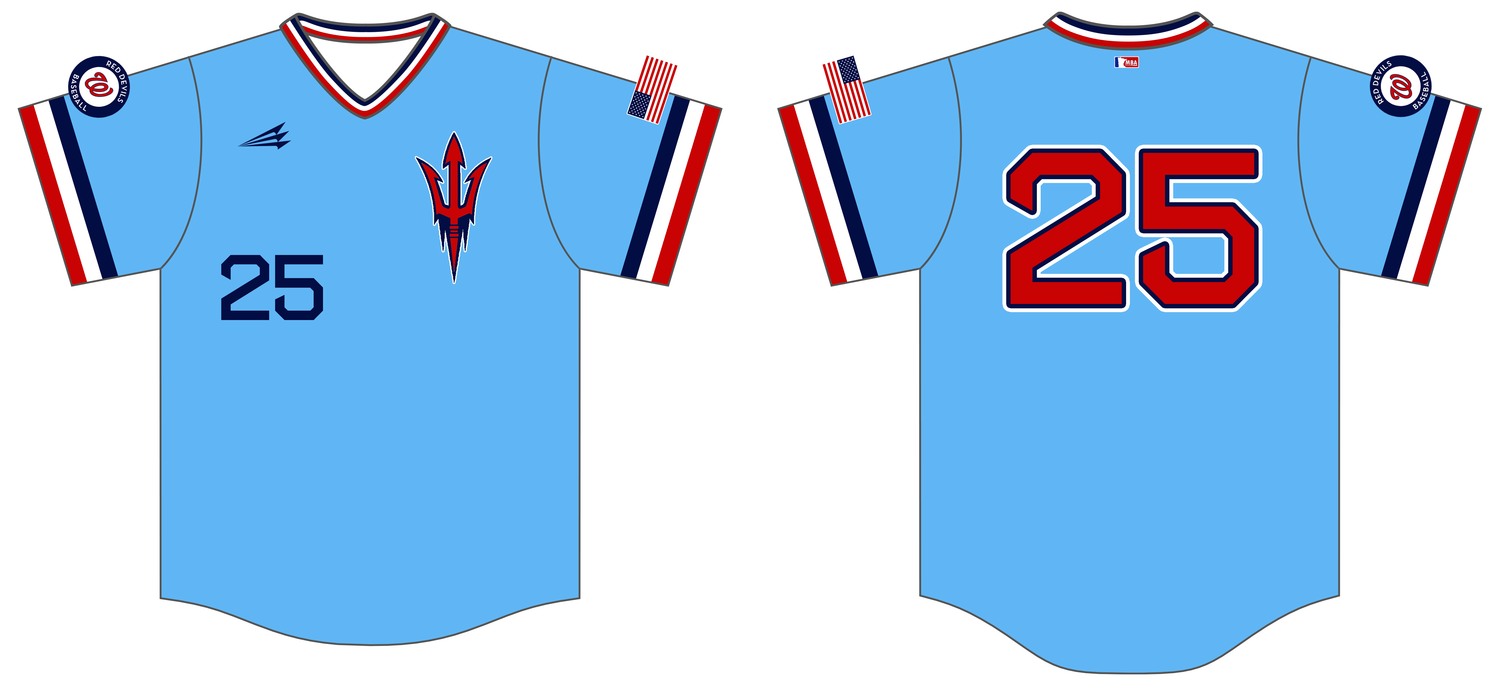 Watertown Red Devils Custom HexaFlex Baseball Jersey #J4B