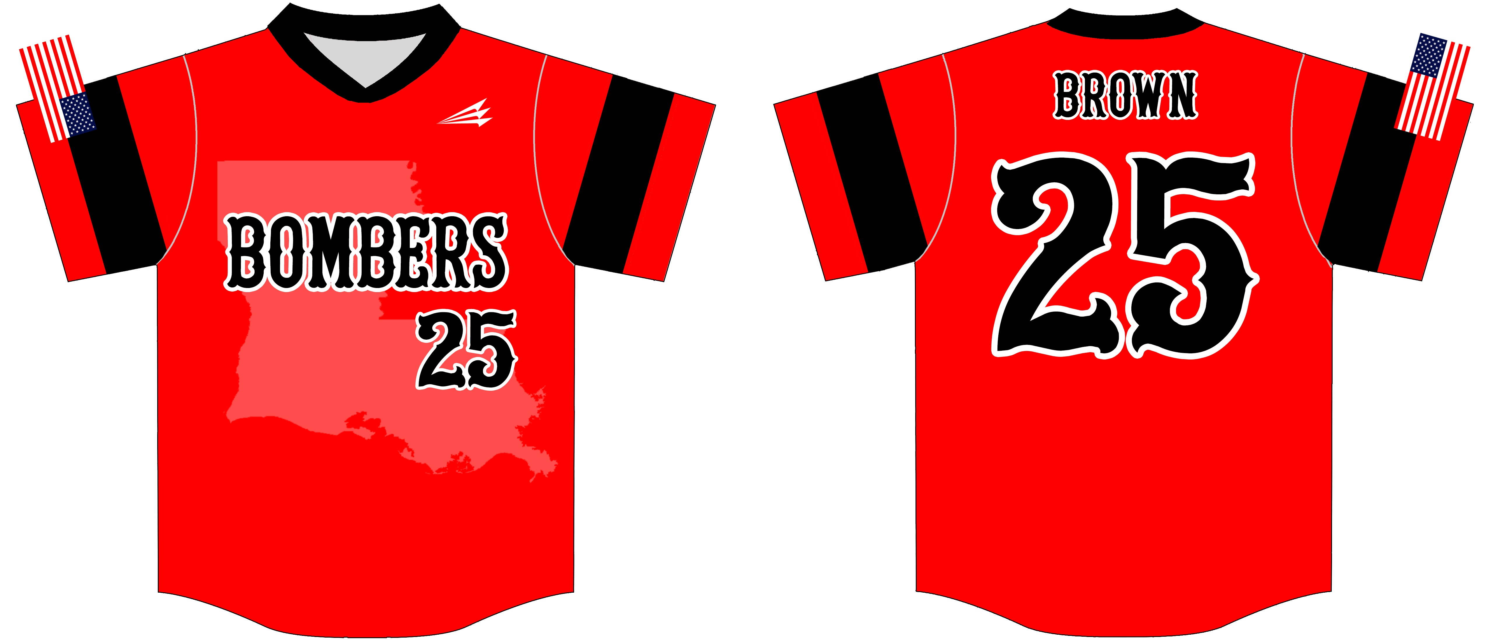 Custom White Bombers Baseball/Softball Jersey