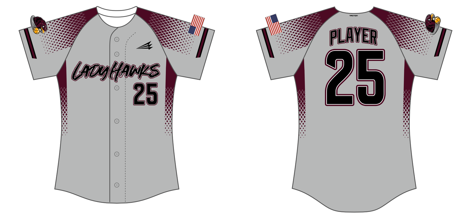 Lady Hawks (Buttenob) Custom HexaFlex Softball Jersey #J2