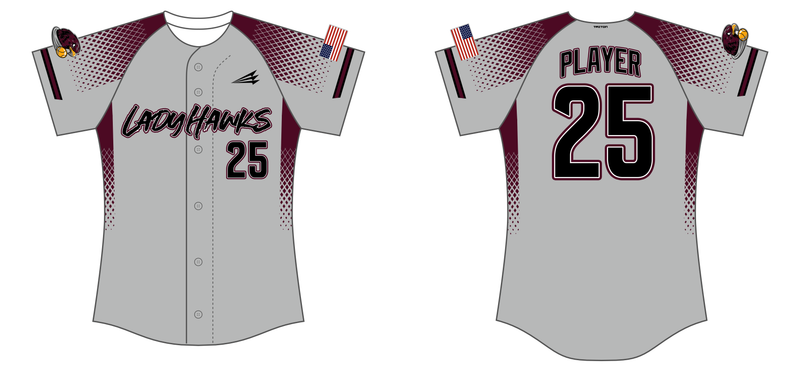 Lady Hawks (Buttenob) Custom HexaFlex Softball Jersey #J2