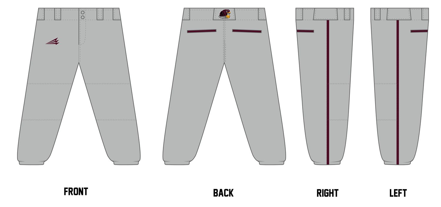 Lady Hawks (Buttenob) Custom Fastpitch Pant #FP4